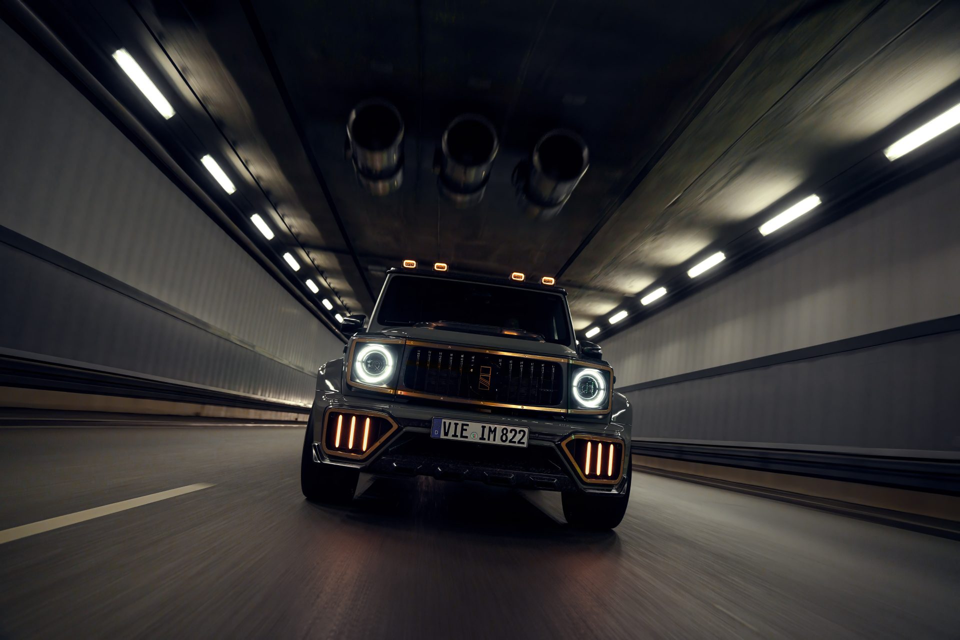 IMSA Precision 822 moving through a tunnel